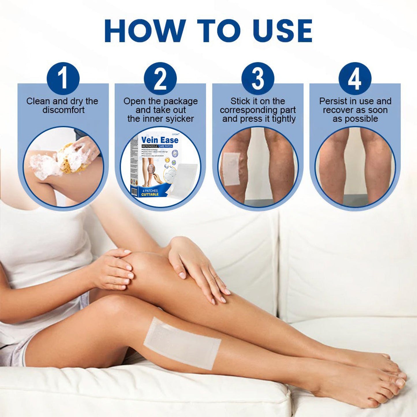 🇬🇧👨⚕️🔥GFOUK® VeinEase Microneedle Care Patch⚡Instant Relief, Long-Term Results