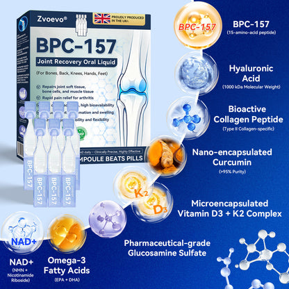 🌿🏃‍➡️Zvoevo® BPC-157 Stabilized-Peptide Joint Recovery Oral Liquid - ✅Clinically Co-Developed with the U.K. Peptide Research Alliance (UKPRA)