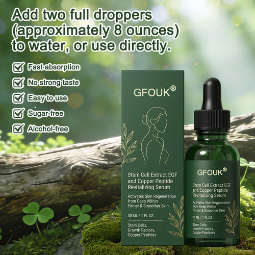 💖Change from the inside out | GFOUK® Stem Cell–Derived EGF & Copper Peptide Activating Serum  (Deeply activates skin renewal from within for firmer, smoother-looking skin)