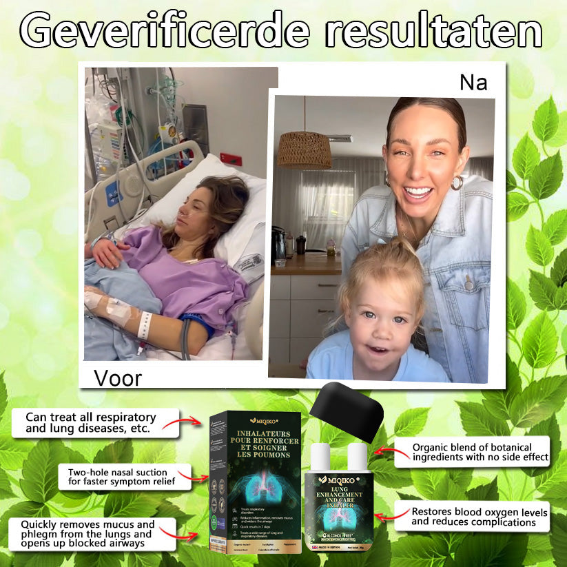🍎【💟Made and Shipped from UK✅】👨‍⚕️MIQIKO® The Lung Enhancement and Care Inhaler(🌈Recommended by lung specialists🌈)