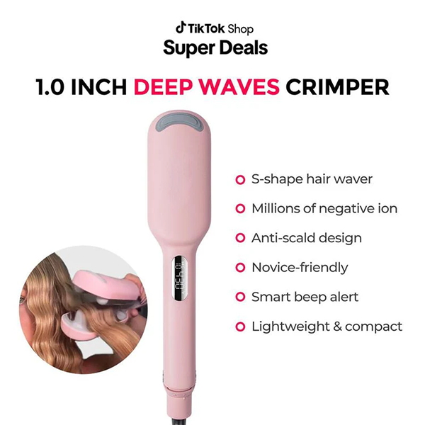 🔥Final 6 Hours: 60% OFF COMPACT Hair Waver Crimper
