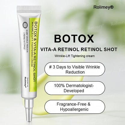 🔥Made and shipped from the UK🧑‍⚕️💫Rolimey® Botox & Vita-A Retinol Shot Wrinkle-Lift Tightening cream - Last Day Promotion 70% OFF