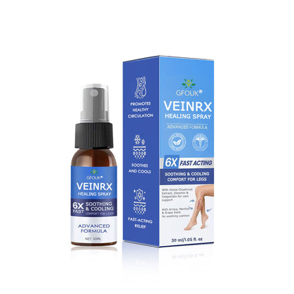 🇬🇧🔥GFOUK® VEINRX Healing Spray (Designed for Varicose veins, Spider veins, Deep vein Thrombosis, Chronic venous insufficiency, Venous ulcers, Thrombophlebitis and other venous issues)
