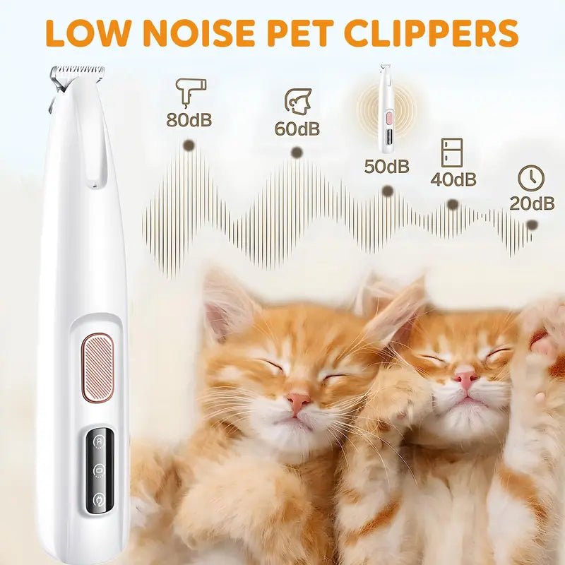 Final 3 hours 70% off: Pet paw trimmer With Led Light