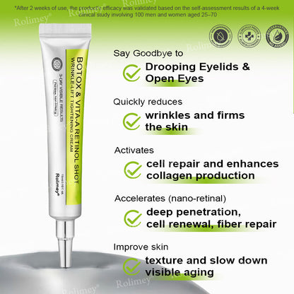 🔥Made and shipped from the UK🧑‍⚕️💫Rolimey® Botox & Vita-A Retinol Shot Wrinkle-Lift Tightening cream - Last Day Promotion 70% OFF