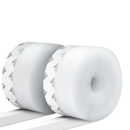 16.4Ft Door Weather Stripping, (1.38In Width) Weather Stripping Door Draft Stopper Adhesive Seal Strip anti Draft Insulation Tape for Doors Windows and Shower Doors