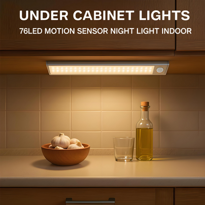 Final 3 hours 70% off: Under Cabinet Lights, LED Motion Sensor Night Light Indoor