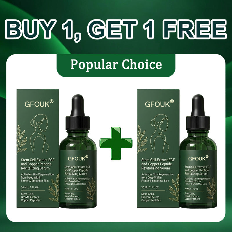 💖Change from the inside out | GFOUK® Stem Cell–Derived EGF & Copper Peptide Activating Serum  (Deeply activates skin renewal from within for firmer, smoother-looking skin)