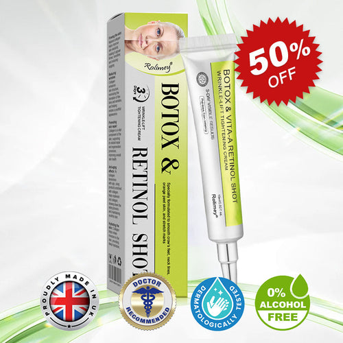 🔥Made and shipped from the UK🧑‍⚕️💫Rolimey® Botox & Vita-A Retinol Shot Wrinkle-Lift Tightening cream - Last Day Promotion 70% OFF