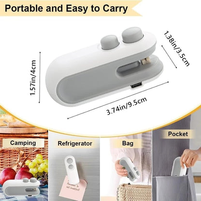 Final 3 hours 70% off: 🔥Mini Bag Sealer with Cutter and Magnet