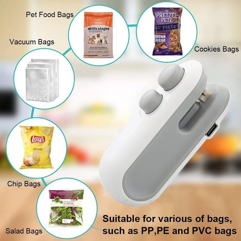 Final 3 hours 70% off: 🔥Mini Bag Sealer with Cutter and Magnet