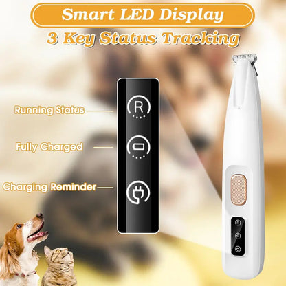 Final 3 hours 70% off: Pet paw trimmer With Led Light