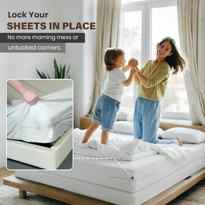 Final 3 hours 50% off: 🔥Bed Sheet Holder with Locking Clips, Corner Fitted for Standard Mattress Sizes | Durable Bedding Accessories | Lock Sheet Holders Keep Sheets Tight | Heavy Duty Bed Sheet Corner Fixing Device