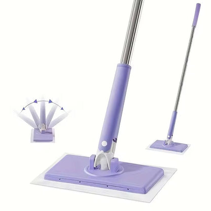 Final 3 hours 50% off: 🔥No-wash Mop, Uses Disposable Face Towel, Hands-Free Replacement, Dry and Wet Multi Surface Floor Cleaner, Bathroom Cleaning