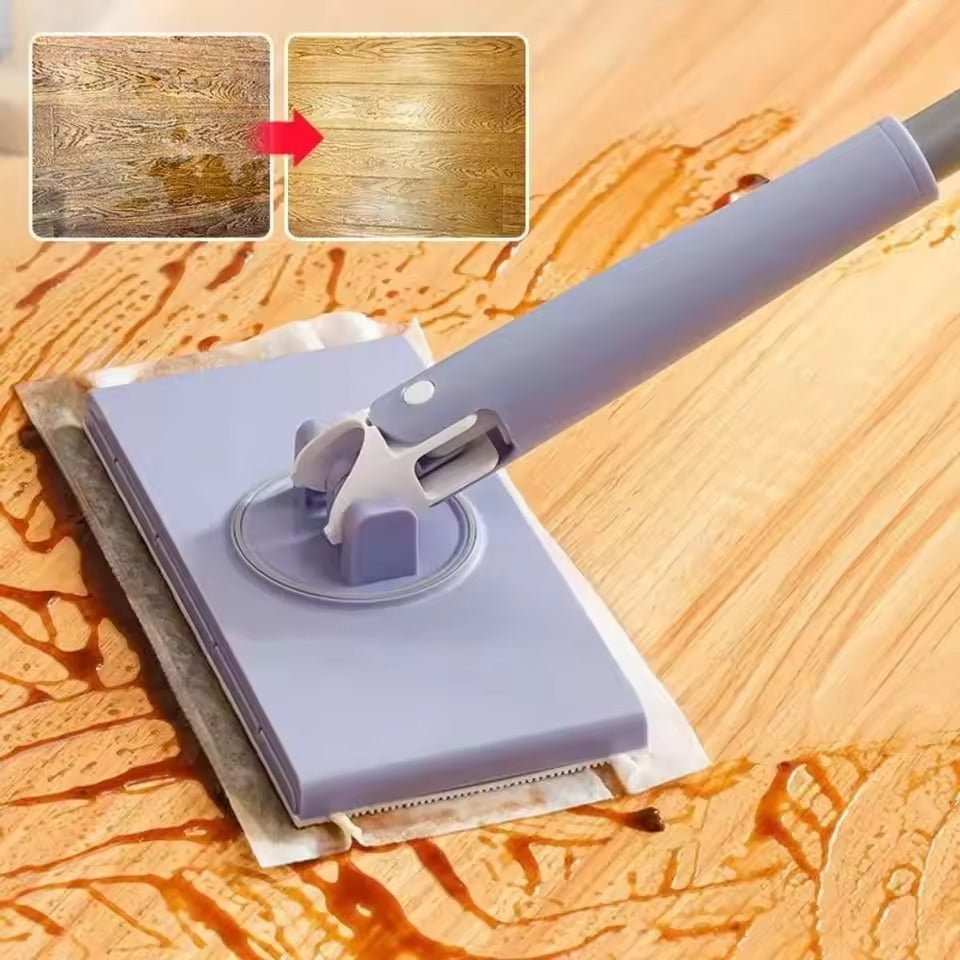 Final 3 hours 50% off: 🔥No-wash Mop, Uses Disposable Face Towel, Hands-Free Replacement, Dry and Wet Multi Surface Floor Cleaner, Bathroom Cleaning