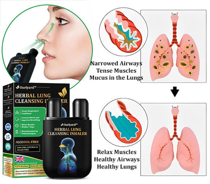 💯✅Official Store:Ourlyard™ Herbal Lung Cleansing Inhaler 🫁MHRA Approved(💝 Cough, wheezing, shortness of breath, sputum, stuffy nose, bronchitis, bronchitis, allergy symptoms, lung discomfort💝)