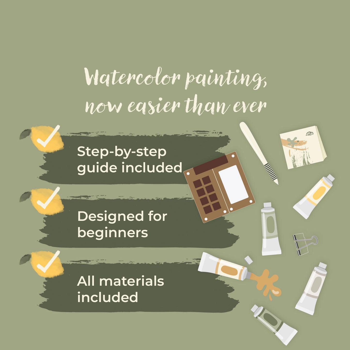 Final 3 hours 70% off: Watercolor Kit