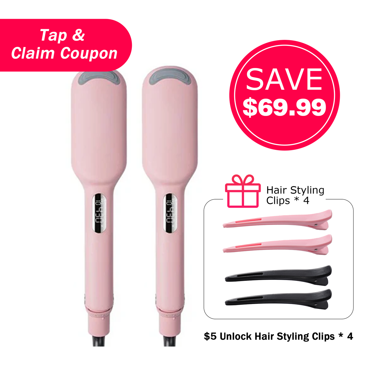 🔥Final 6 Hours: 60% OFF COMPACT Hair Waver Crimper